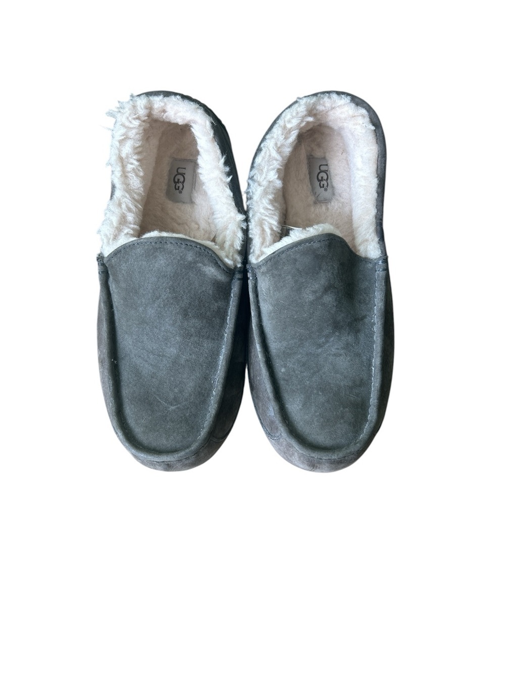 UGG Gray Suede Slip-On Slippers